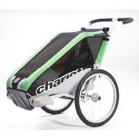 Bicycle trailers, jogging strollers and kid carriers.  Chariot strollers.