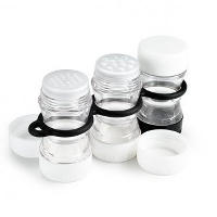 Camping spices, salt & pepper shaker, Nalgene dry food containers, bear barrels, olive barrels
