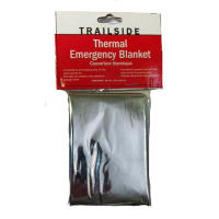 An ultralight, compact emergency blanket. Waterproof, windproof, and and flexible even in freezing temperatures to reflect back body heat to help prevent hypothermia.