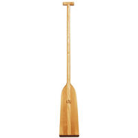 An economical entry-level wooden dragon boat paddle, constructed with a solid ash shaft, maple T-grip