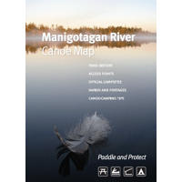 The go-to map detailing access points, campsites, rapids and portage information for the entire Manigotagan Paddling Route.