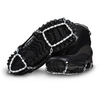 Hundreds of biting edges grip in all directions for aggressive traction for all winter walking conditions