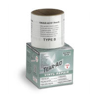 An elastic, clear patch to repair tears in vinyl materials - Bulk roll