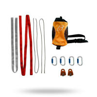 Provides all the essentials to quickly set up a Z-drag to aid in unpinning a trapped kayak or canoe.