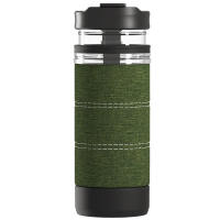 Portable french press coffee for the java connoisseur on the go. A convenient travel mug and french press in one!