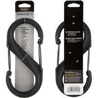 A double-gated S-Biner, sized perfectly for organizing and connecting medium to larger everyday items. Every day.