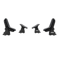 A flexible and mold-able top kayak carrier, with rear felt-lined saddles that make it easier to load and unload.