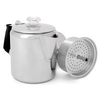 A classic ultra-rugged 6 cup stove percolator featuring a handy PercView knob that lets you gauge the strength of your brew.
