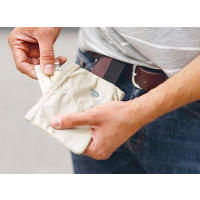 The secret compartment for travelers. Just attach it to your belt and flip it on the inside and your notes and documents will stay invisible.
