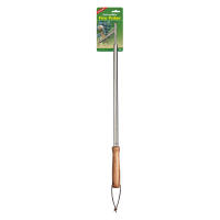 Stir the fire in your camping pit with this chrome plated fire poker