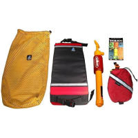 Safety necessities conveniently bundled together in a handy mesh bag. This simple and cost effective Safety Kit is great for the new paddler.
