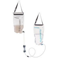 High-capacity, pump-free water filtration for groups and basecamps, that filters up to 1.75 liters a minute without any pumping.