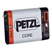 Rechargeable battery compatible with Petzl HYBRID headlamps, offering an economical and sustainable solution as the main power supply, or as a back-up.