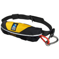 This Tow Line meets the critical needs of sea kayak towing rescue: deployment, towing, release, re-packing and immediate re-deployment.