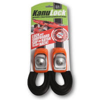 Have you been looking for a strap that locks your boat to your roof rack? The lockable tie-down strap by Kanulock is for you.
