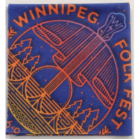 Folk Festival bandana that can be worn multiple ways