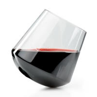 The stem-less design of this generous red wine glass creates a very low center of gravity for surprising stability even on rocky, unstable camp terrain.