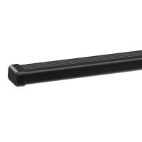 Classic steel square bars with black polymer coating. 2-pack.