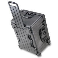The Pelican 1620 case is equipped with an extra deep case, rubber wheels and a retractable extension handle.