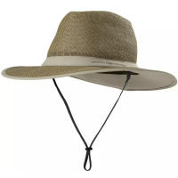 Paper straw fabric, wide brimmed sun hat