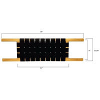 This extra wide 36" long canoe seat, ideally suited for the center of a canoe.