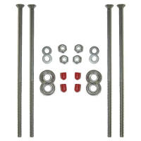 The perfect bolt kit to install canoe seats, made of high quality stainless steel.