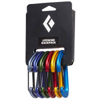 Featuring six LiteWire carabiners that are color-coded, the LiteWire Rackpack is the trad climber’s choice.
