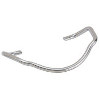 An interchangeable crampon toe bail, designed to fit toe boxes.