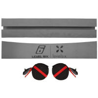 A kit containing two kayak foam blocks and two 4m straps.