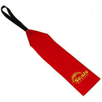 A handy bright red travel flag to attach to the end of wide and long loads that are attached to your vehicle.