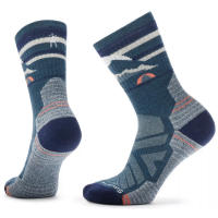Smartwool Women’s Hike Mountain Moon Crew Socks combine Merino wool, light cushioning, breathable mesh zones and a stay-put fit for all-day hiking comfort.