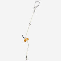 Adjustable work positioning lanyard with MGO large opening connector.