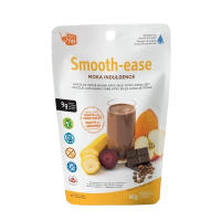 Happy Yak Smooth-Ease Moka Smoothie - rich chocolate, coffee & banana with 9g protein. Freeze-dried, eco-friendly fuel for energy, recovery, and indulgence.