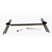 Northstar Aluminum Footbrace Kit (Adhesive) - drill-free install improves paddling efficiency, comfort, and power transfer for solo and tandem canoes.