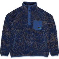 KAVU Men’s Teannaway Fleece combines lightweight recycled polar fleece, a half-snap mock neck and reinforced elbows for versatile everyday warmth.
