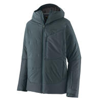 Patagonia Men’s Insulated Snowfarer Jacket delivers waterproof H2No® protection, Thermogreen® warmth, pit zips and a helmet-compatible hood for cold ski days.