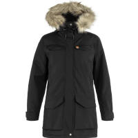 Fjällräven Women’s Nuuk Parka delivers waterproof, windproof winter protection with warm synthetic insulation, a storm hood and long thigh-length coverage.