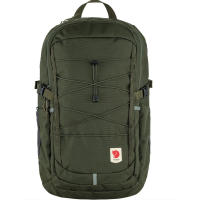 Fjällräven Skule 28 is a versatile recycled polyester backpack with a padded 15" laptop sleeve, hydration compatibility and organized storage for work, school or hiking.