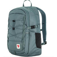 Fjällräven Skule 20 is a compact recycled polyester backpack with a padded 13" laptop sleeve, hydration compatibility and organized storage for work, school or day hikes.